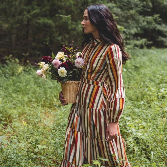 BNWT Parterre - Brooks Dress (Dolce Stripe) - Size 2 (6-8) - Picture 3 of 5